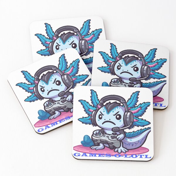 Item preview, Axolotl Playing Console Gamesolotl Gaming Video Games designed and sold by Plazacore.