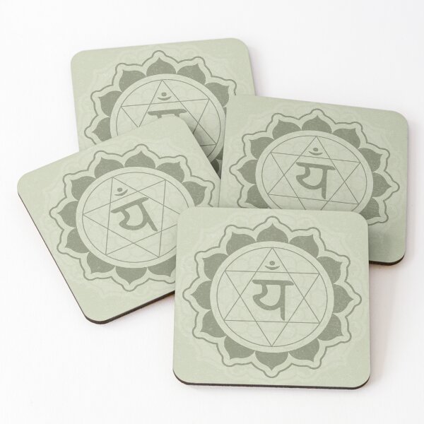 Item preview, Heart Chakra Mandala - Tea + Sage designed and sold by Irene Estelle.