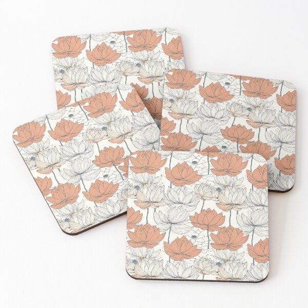 Item preview, Beautiful Pastel Lotus Seamless Pattern designed and sold by thesighshop.