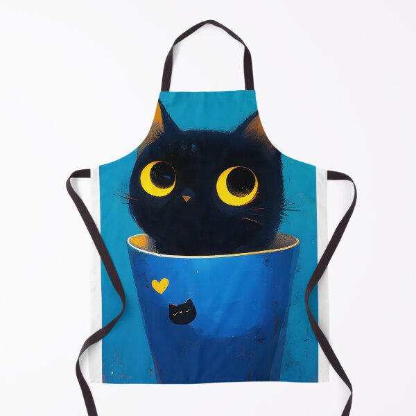 Item preview, Cute Black Cat Sitting In Flowerpot designed and sold by CoolMantras.