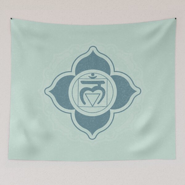 Item preview, Root Chakra Mandala - Mint + Peacock designed and sold by Irene Estelle.