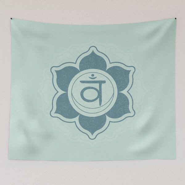 Item preview, Sacral Chakra Mandala - Mint + Peacock designed and sold by Irene Estelle.