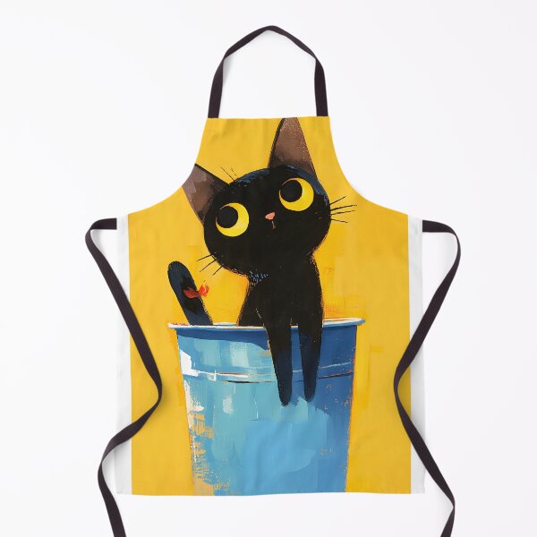 Item preview, Cute Black Cat Sitting In Flowerpot designed and sold by CoolMantras.