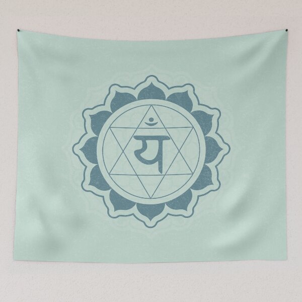 Item preview, Heart Chakra Mandala - Mint + Peacock designed and sold by Irene Estelle.