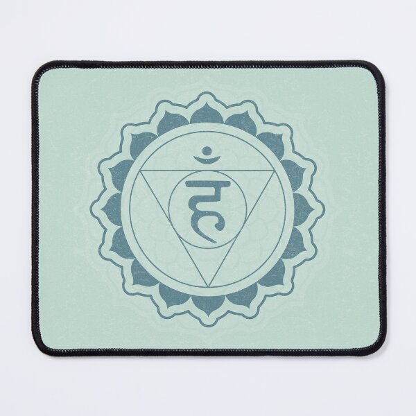 Item preview, Throat Chakra Mandala - Mint + Peacock designed and sold by Irene Estelle.