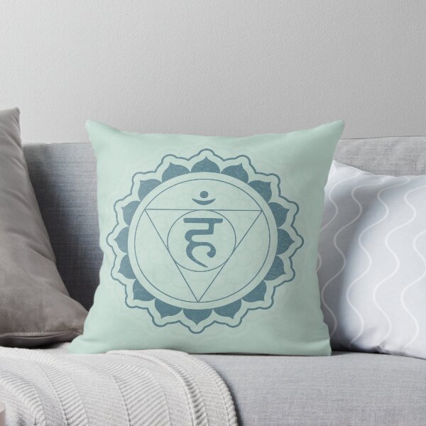 Item preview, Throat Chakra Mandala - Mint + Peacock designed and sold by Irene Estelle.