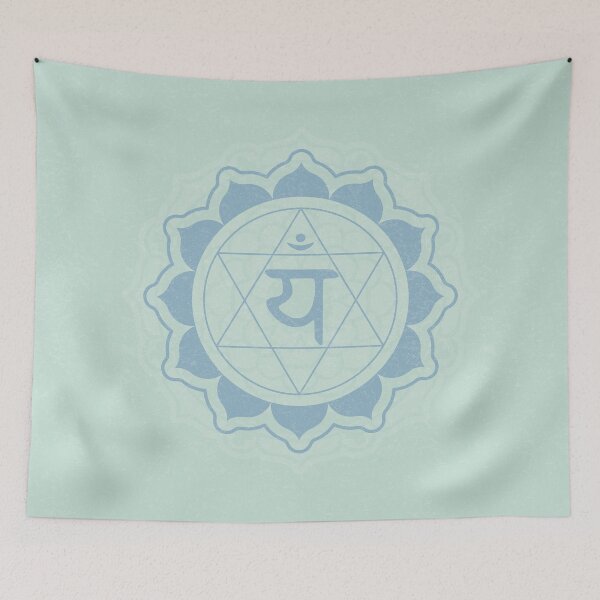 Item preview, Heart Chakra Mandala - Mint + Sky designed and sold by Irene Estelle.
