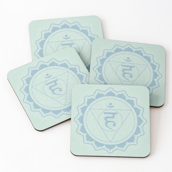 Item preview, Throat Chakra Mandala - Mint + Sky designed and sold by Irene Estelle.