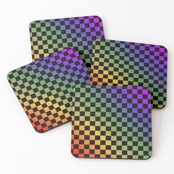 Item preview, Rainbow Checkered Pattern designed and sold by zibziby.