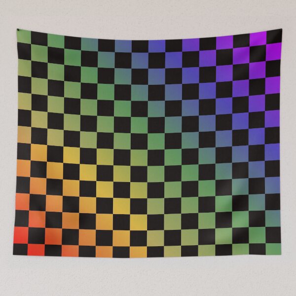Item preview, Rainbow Checkered Pattern designed and sold by zibziby.