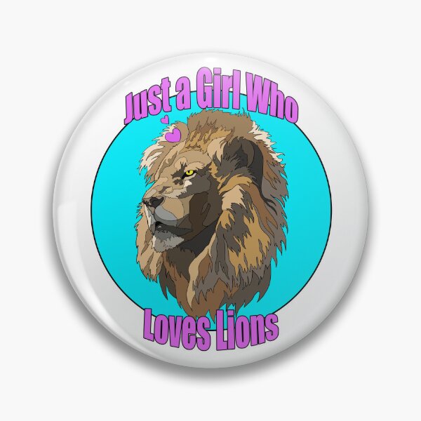 Item preview, Just a Girl who Loves Lions | Gift for Lion Lover designed and sold by Marian Murdoch.