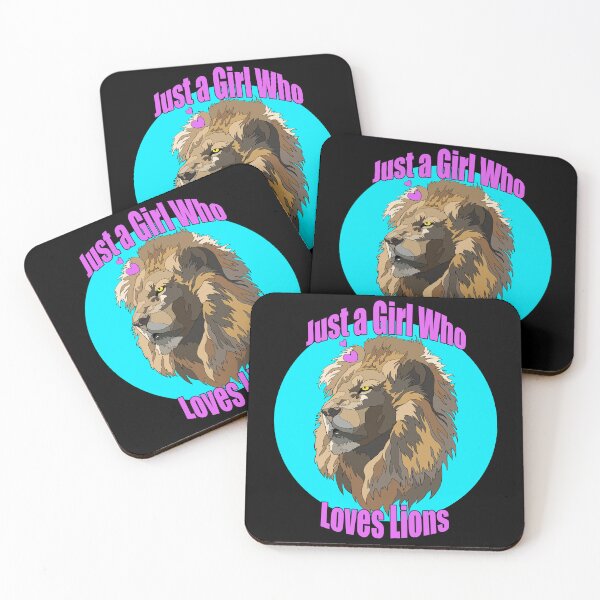 Item preview, Just a Girl who Loves Lions | Gift for Lion Lover designed and sold by Marian Murdoch.