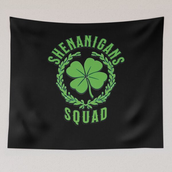 Item preview, Shenanigans Squad Shamrocks Funny St Patricks Day designed and sold by Beauti-artist.