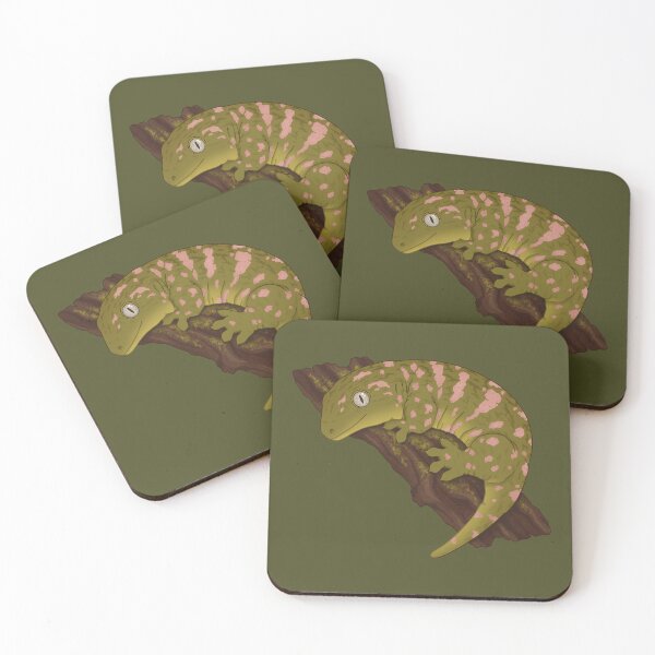 Item preview, New Caledonian Giant Gecko or Leachianus Gecko (Leachie) Dark BG designed and sold by anacecilia.