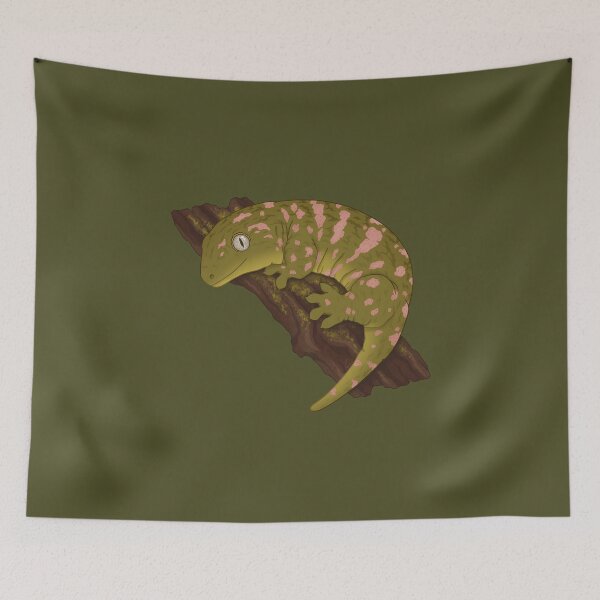 Item preview, New Caledonian Giant Gecko or Leachianus Gecko (Leachie) Dark BG designed and sold by anacecilia.