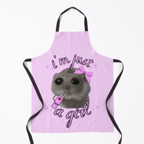 Item preview, I'm just a girl Sad Hamster designed and sold by otyliadesign.