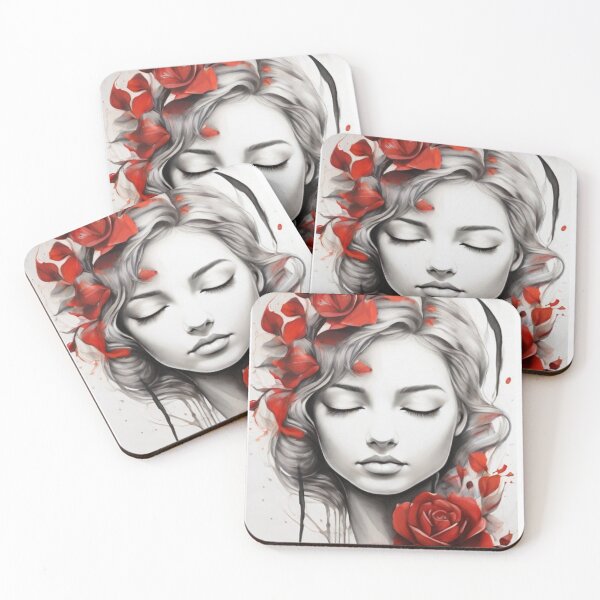 Item preview, Rose with girl - A Valentine's Day Art Gallery designed and sold by PixelPenstore.