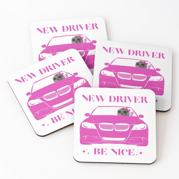 Item preview, New Driver Be Nice Sad Hamster designed and sold by otyliadesign.