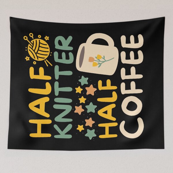 Artikelvorschau, Halb Stricker, halb Kaffee entworfen und verkauft von EvergreenWhimsy.