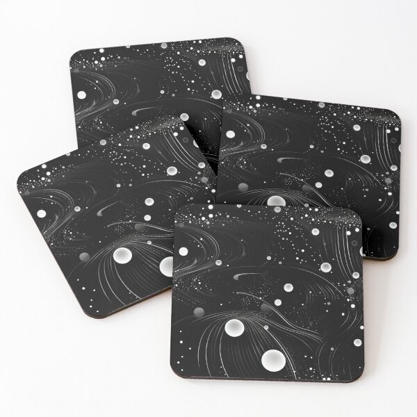 Item preview, Monochrome Cosmic Currents designed and sold by Digital-Lys.