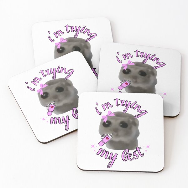 Artikelvorschau, Ich versuche mein Bestes, Sad Hamster entworfen und verkauft von otyliadesign.