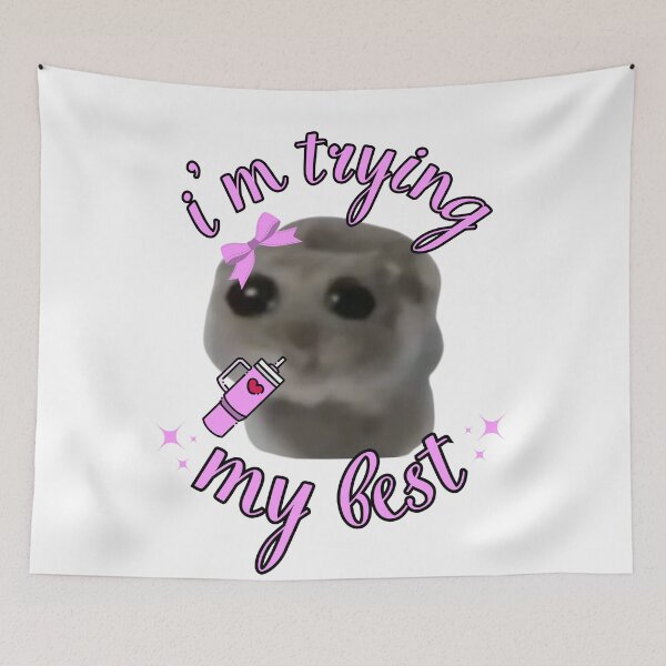 Item preview, I'm trying my best Sad Hamster designed and sold by otyliadesign.
