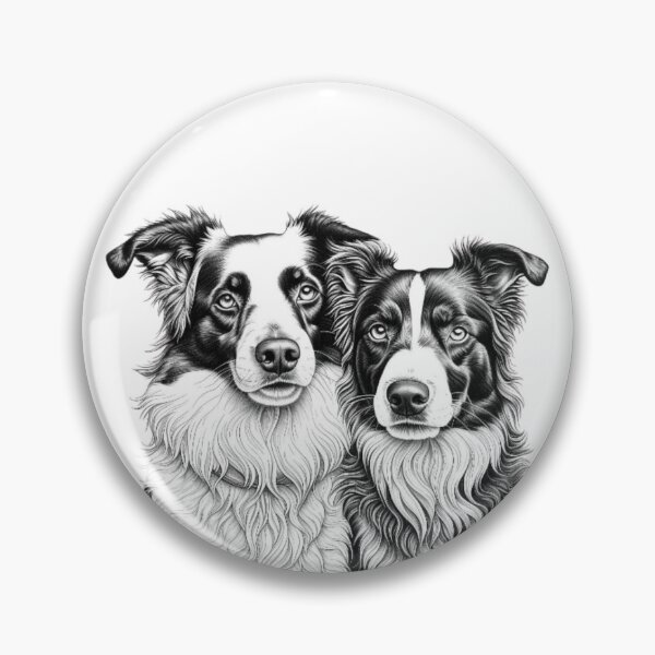Artikelvorschau, Zwei Border Collies entworfen und verkauft von NicolasGlowArt.