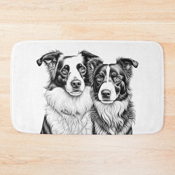 Item preview, Two Border Collies designed and sold by NicolasGlowArt.