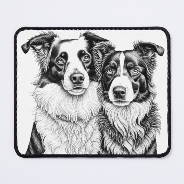 Artikelvorschau, Zwei Border Collies entworfen und verkauft von NicolasGlowArt.