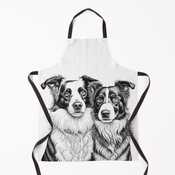 Item preview, Two Border Collies designed and sold by NicolasGlowArt.