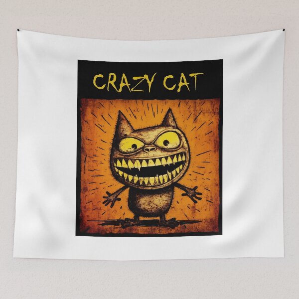 Item preview, Crazy Cat designed and sold by CoolMantras.