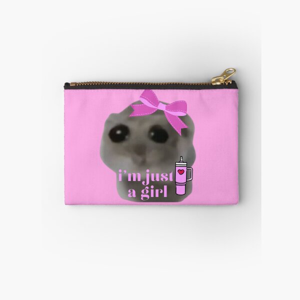 Item preview, I'm just a girl Sad Hamster Meme designed and sold by otyliadesign.