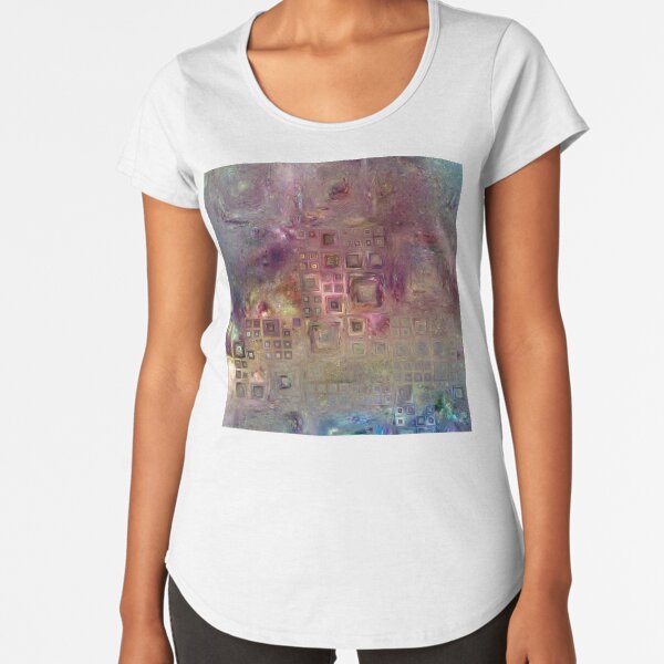 Crystalline Squares 6 Premium Scoop T-Shirt