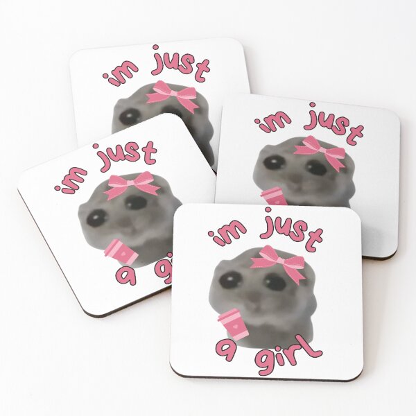 Aperçu de l'œuvre Je ne suis qu'une fille Meme Hamster créée et vendue par otyliadesign.
