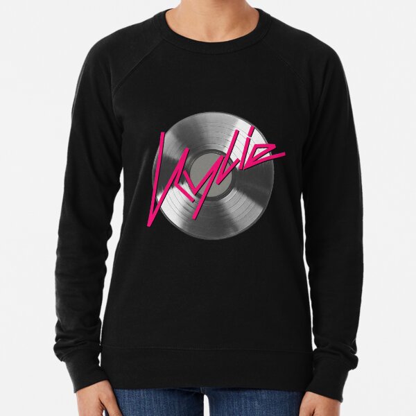 Kylie Minogue - record (silver) Lightweight Sweatshirt