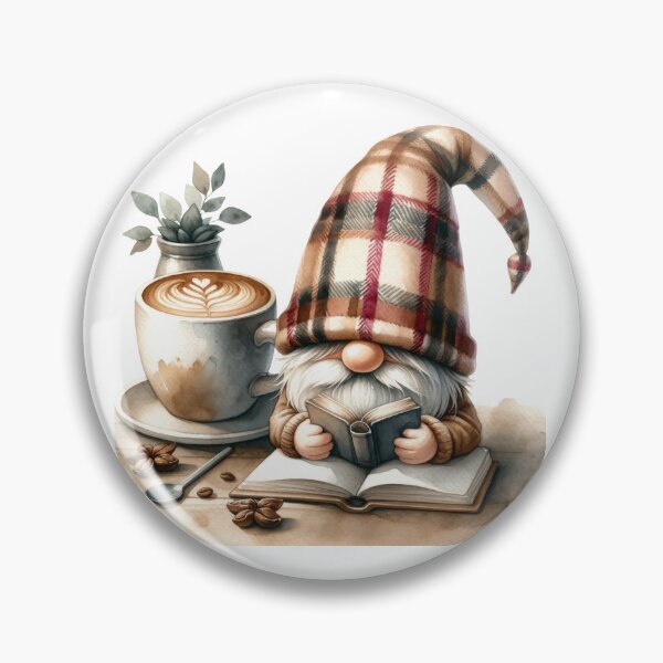 Item preview, Cute Coffee Lover Gnome designed and sold by Magnuna.
