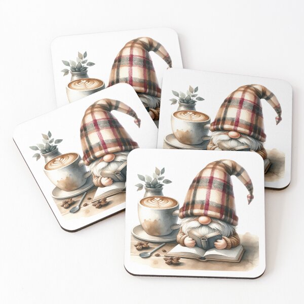 Item preview, Cute Coffee Lover Gnome designed and sold by Magnuna.