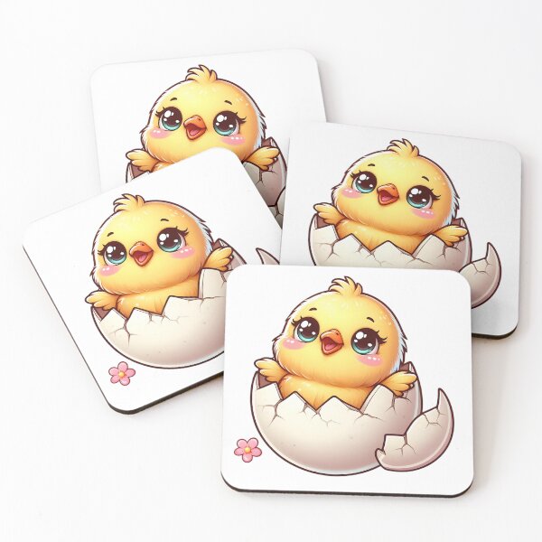 Item preview, Cute Chick Hatching From a Cracked Egg designed and sold by Delamoon.