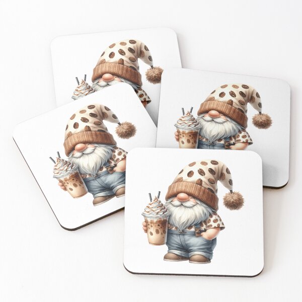 Item preview, Cute Coffee Lover Gnome designed and sold by Magnuna.