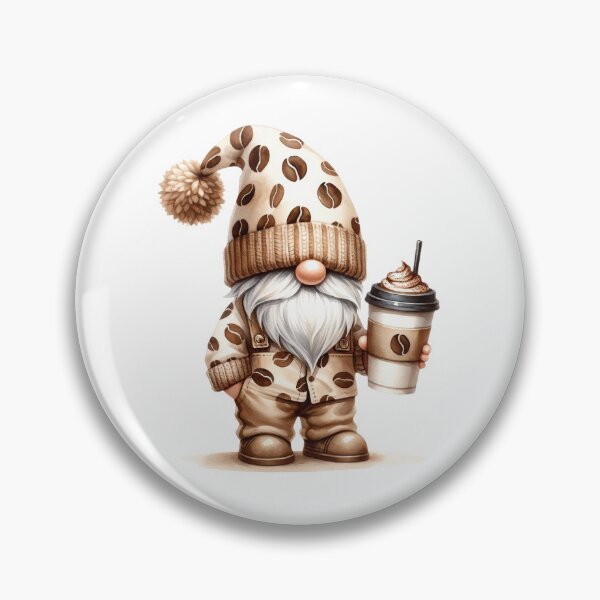 Item preview, Cute Coffee Lover Gnome designed and sold by Magnuna.