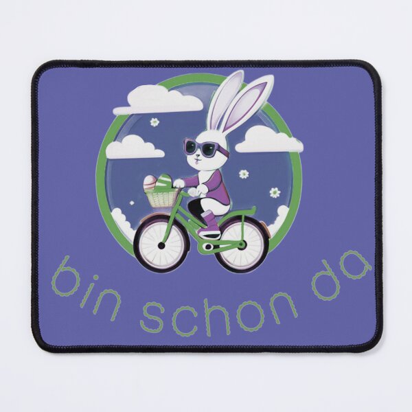 Item preview, I'm already there - fast bunny on the bike - Easter comic designed and sold by kikidu21.