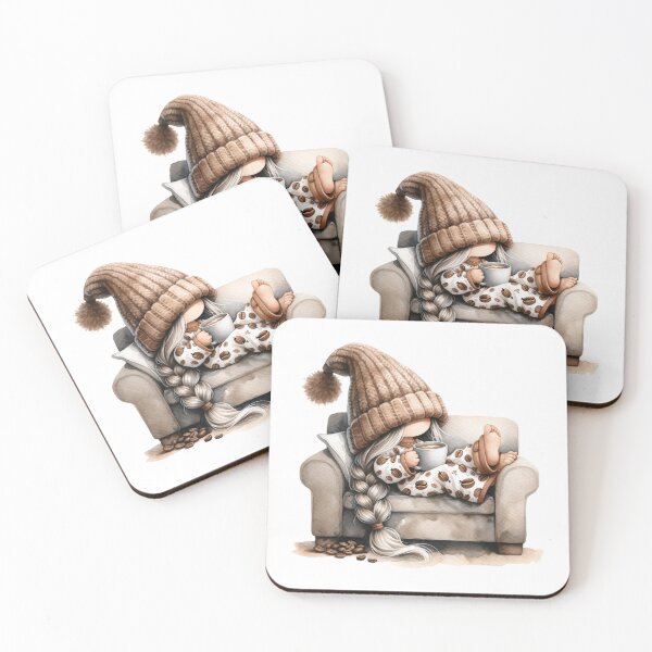 Item preview, Cute Coffee Lover Gnome designed and sold by Magnuna.