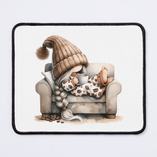 Item preview, Cute Coffee Lover Gnome designed and sold by Magnuna.