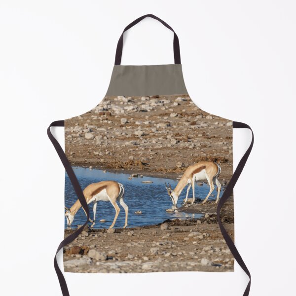 Item preview, Namibia. Etosha National Park. Springboks Drinking at Waterhole. designed and sold by vadim19.
