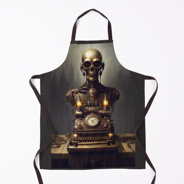 Item preview, Classic Vintage Steampunk Skull Typewriter designed and sold by TheDarkWardrobe.