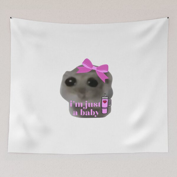 Item preview, I'm just a baby Sad Hamster designed and sold by otyliadesign.