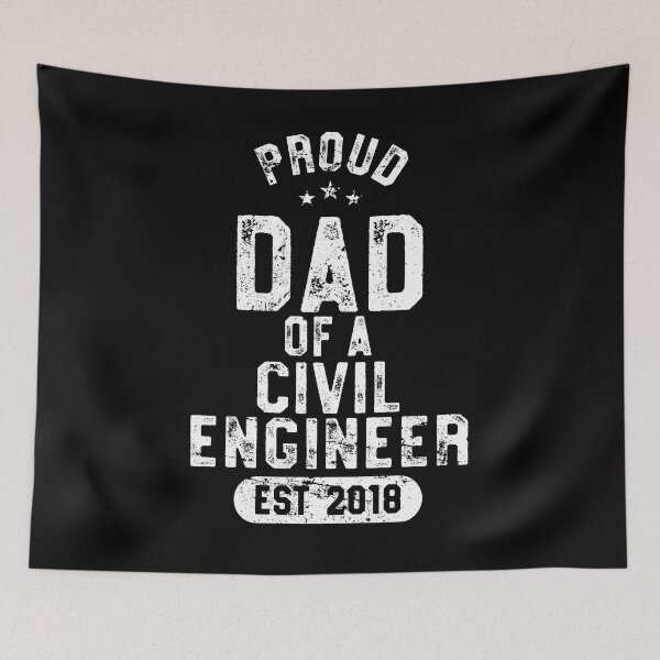 Item preview, Proud Dad Of Civil Engineer Shirt 2018 Graduate Senior T-Shirt designed and sold by 14thFloor.