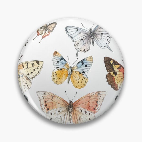 Item preview, Vintage Sketched Butterfly Pattern designed and sold by RuralGreen.