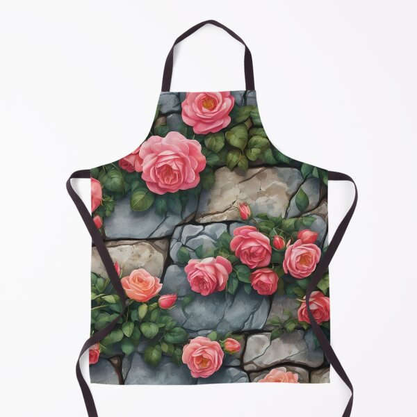 Item preview, NUATED CLIMBING ROSES ON STONE WALL 106 designed and sold by Ciervo Primavera.