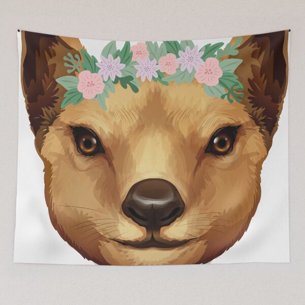 Item preview, Tasmanian Tiger with a garland designed and sold by Vilemo.